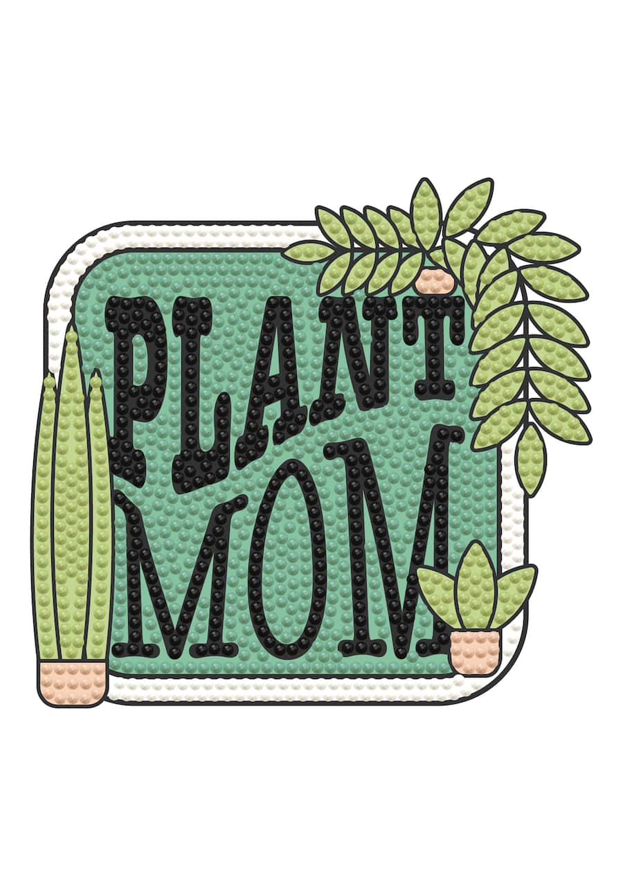 Diamond Dotz® Plant Mom Iron-On 'n' Dot Kit
